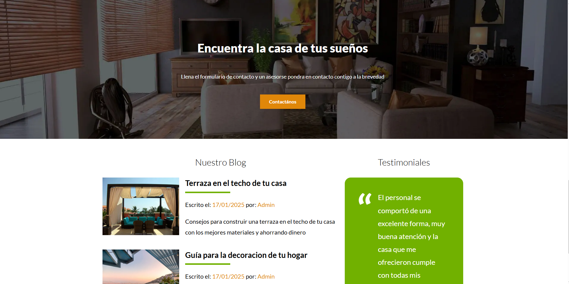 Bienes Raices